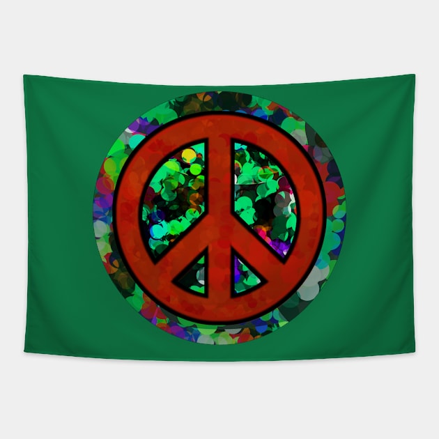 Colorful Peace Tapestry by momomoma