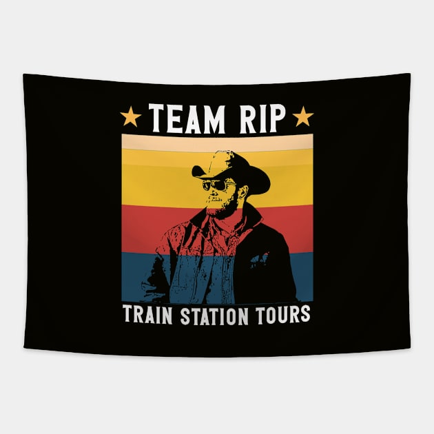 Team Rip Train Station Tours Tapestry by zooma