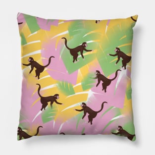 Monkeys Pattern Pillow