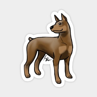 Dog - Doberman Pinscher - Brown and Tan Magnet