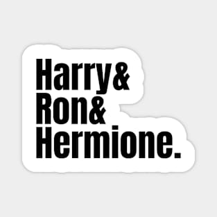 Harry & Ron & Hermione Magnet