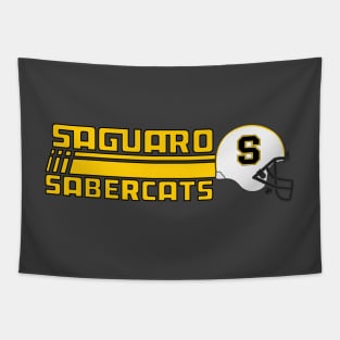 Saguaro Sabercats (Rush Secondary - Black Lined) Tapestry