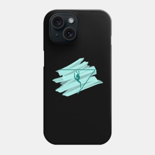 ballet design in turqouise Phone Case