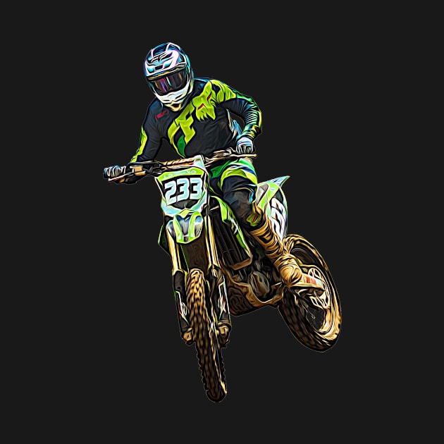 Motocross Rider by RockettGraph1cs