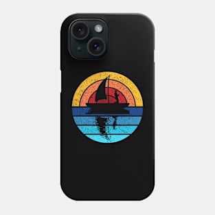 Fishing Outdoors Retro Sunset Design Phone Case