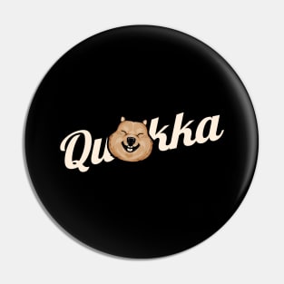 Funny Quokka logo with a smiling Quokka Pin