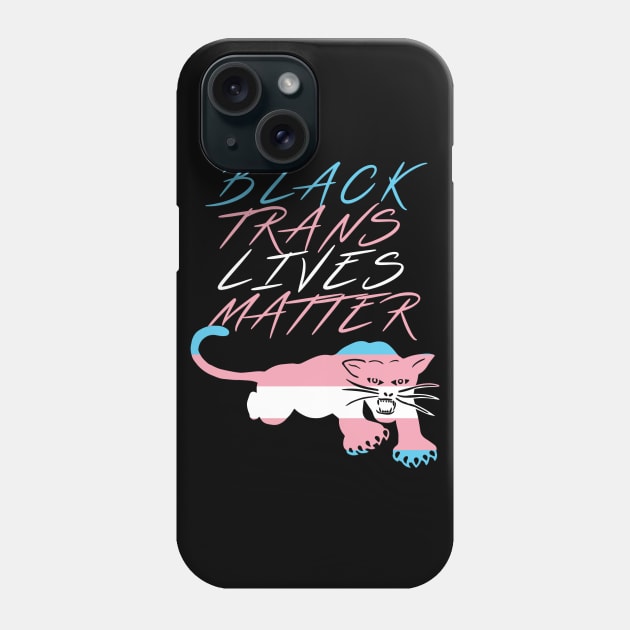 Black Trans Lives Matter Phone Case by lilmousepunk