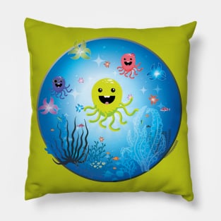 Babies Octopuses Gang Pillow