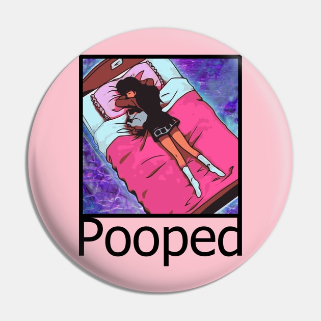 Pooped Anime Aesthetic Pin by CultXLV