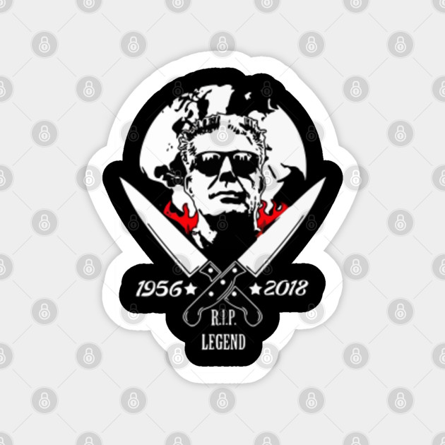 Anthony Bourdain Chef Legend Anthony Bourdain Sticker Teepublic Uk