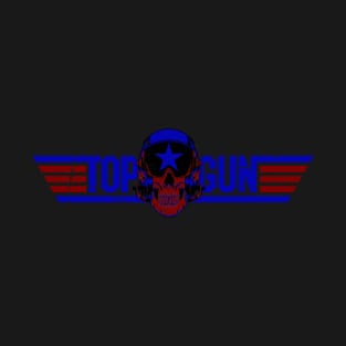 top gun skull dead T-Shirt