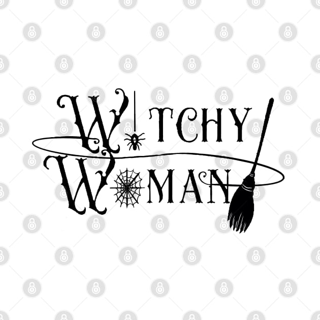 Witchy Woman Broom (Black) by TheCoatesCloset