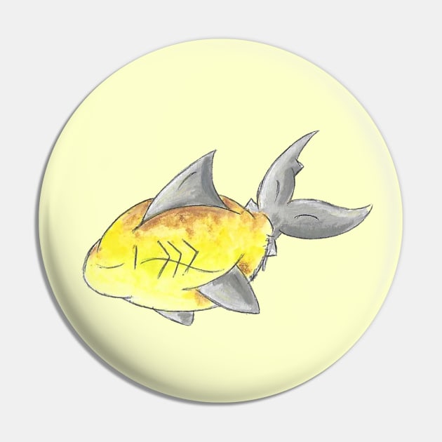 Lemon Shark Pin by KristenOKeefeArt