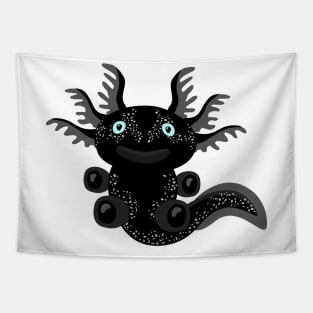 Cute Black Axolotl from the Space Tapestry