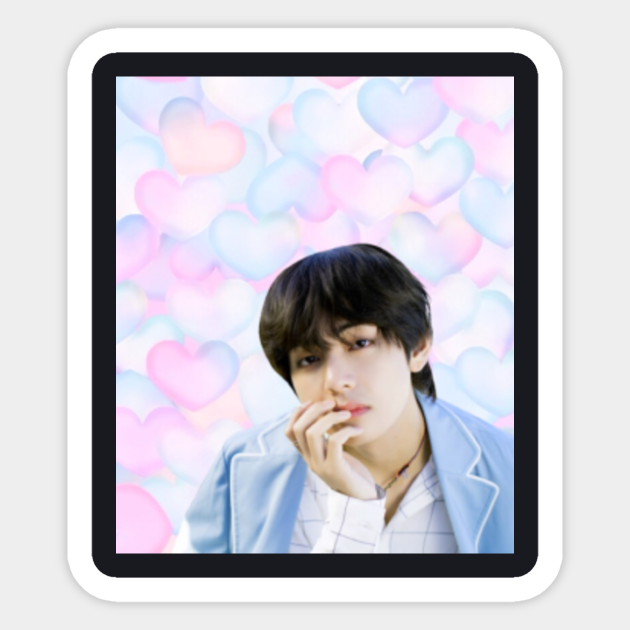 V Heart V Bts Sticker Teepublic Get inspired, save in your collections, and share what you love on picsart. v heart