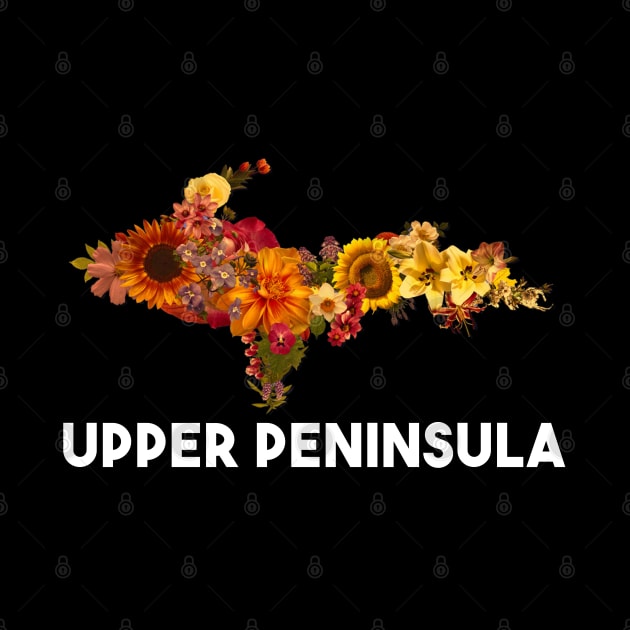 Floral Upper Peninsula Logo by The Yooper Life