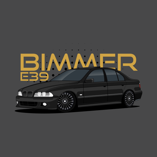 E39 Bimmer series black cars by masjestudio