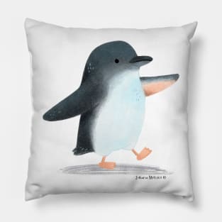 Blue Penguin Pillow