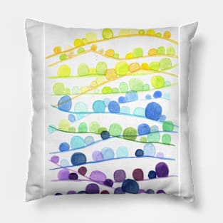 Rainbow Rolling Hills Pillow