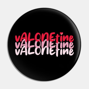 Heartface - Valonetine Red Tone Pin