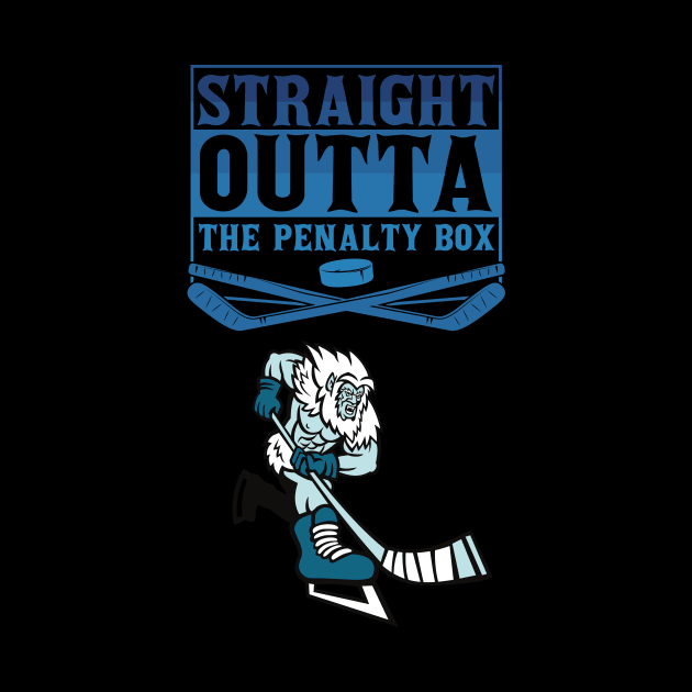 Straight Outta The Penalty Box hockey winter by Laakiiart