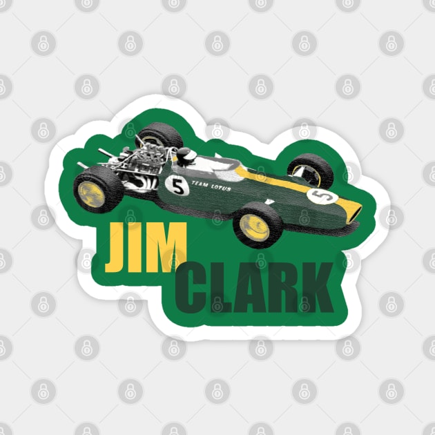 Jim Clark, the original Flying Scotsman Magnet by Chicanery