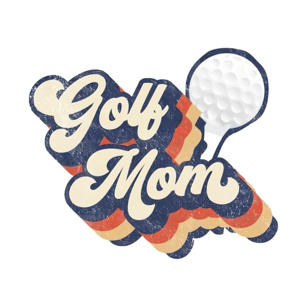 Retro Golf Mom Mother's Day by Wonder man 