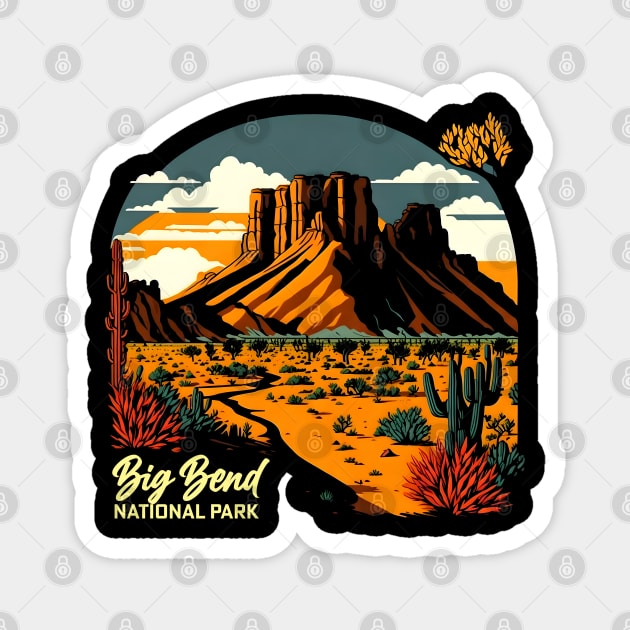 Big Bend National Park (Texas) Magnet by T-shirt US