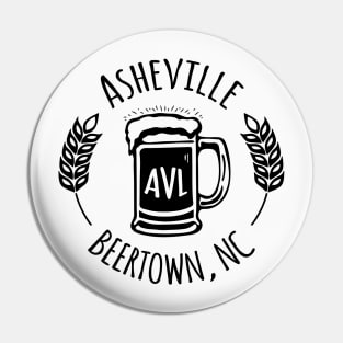 Beertown Asheville, NC - Black G 03 Pin