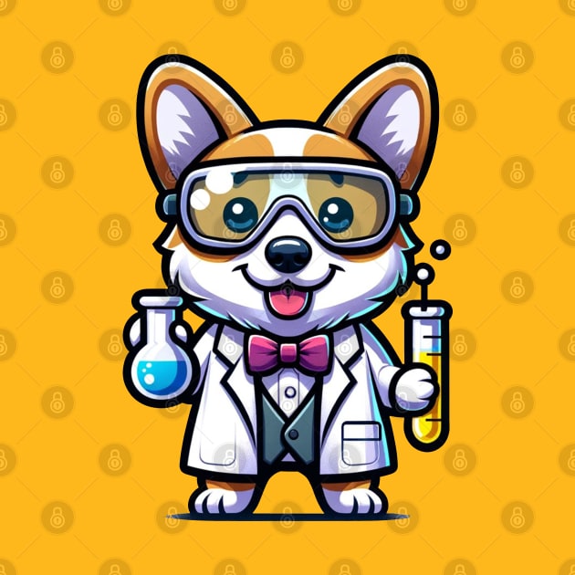 corgi the scientist by Ferdi Everywhere