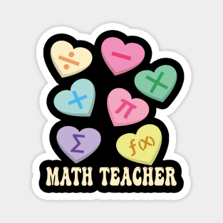 Funny Teacher Valentines, Math Hearts Candy Happy Valentines Day Magnet