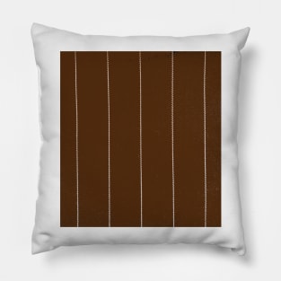 Chocolate Pinstripe Pillow