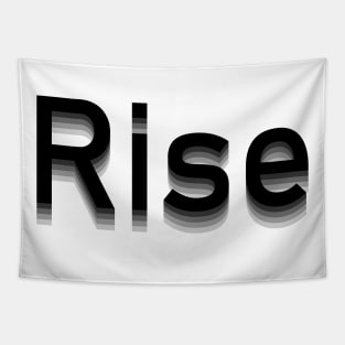 Black to White Rise Tapestry