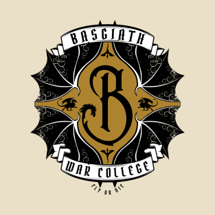 Basgiath War College Crest (gold) T-Shirt