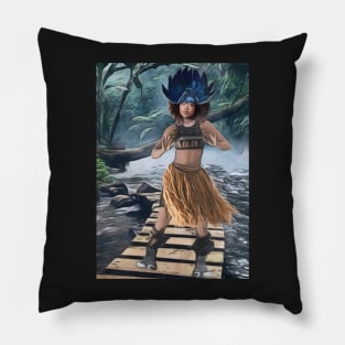 Jungle Girl Pillow