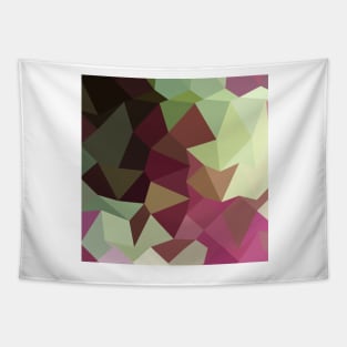 Claret Red Abstract Low Polygon Background Tapestry