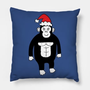 Christmas gorilla Pillow