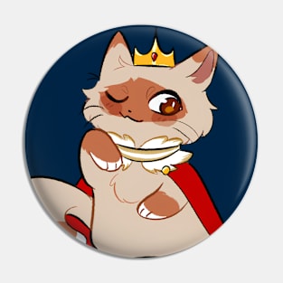 Cute Chibi Prince Cat Pin