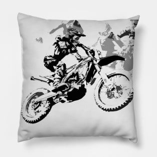 The Big Race - Motocross Racers Pillow