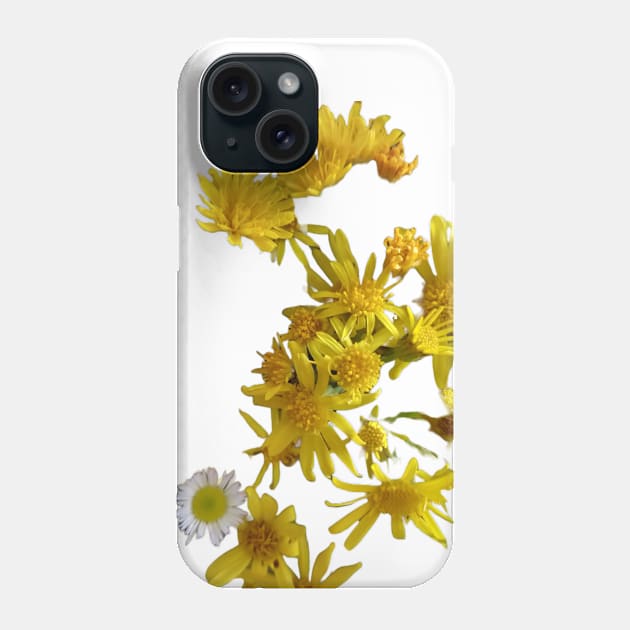 Fun Summer inspired Holiday chamomile flowers Phone Case by Cristilena Lefter