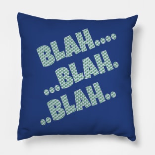 Blah Blah Blah. Greta Thunberg COP26 Pillow