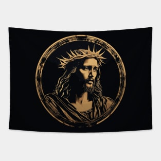 Vintage Retro Jesus Christ Tapestry