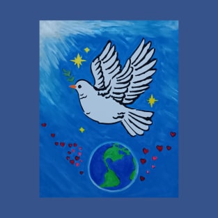 Peace,love and healing to Earth T-Shirt