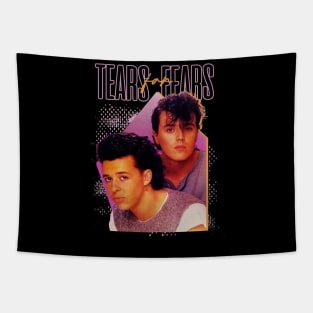 tears for fears // purple retro Tapestry