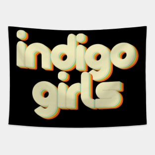 vintage color indigo girls Tapestry