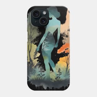 Vintage Nature Muse. Female body. Phone Case