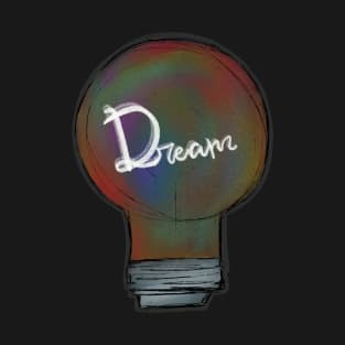 Colorful lamp - dream - black T-Shirt