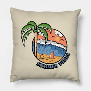 summer vibes Pillow