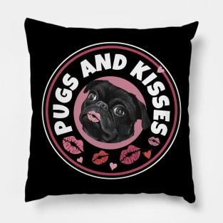 Pugs and Kisses Pillow