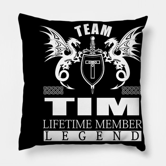 Team TIM Lifetime Member Legend Pillow by MildaRuferps